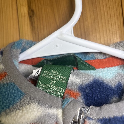 Chaqueta polar con cremallera LL Bean para niños pequeños talla 2T - Imagen 4 de 13