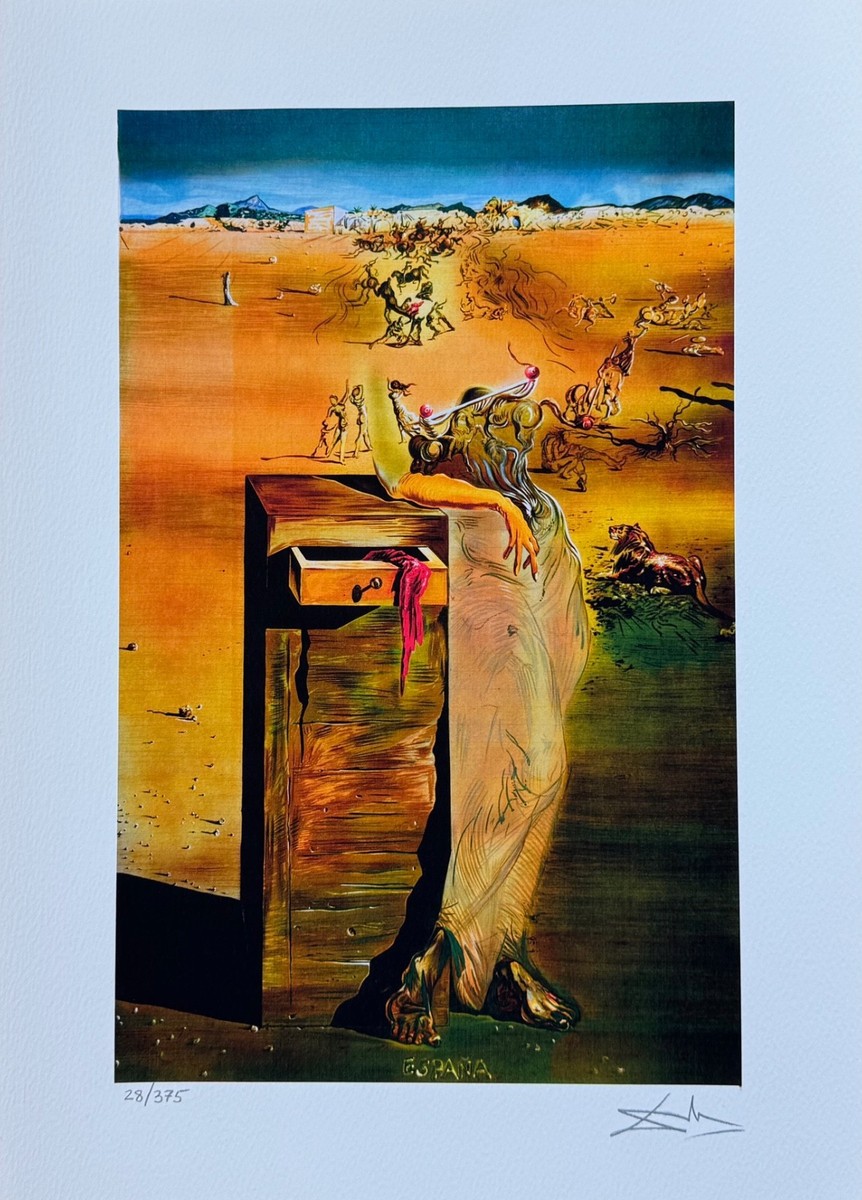 Salvador Dali ESPANA Facsimile Signed Limited Edition Giclee Art