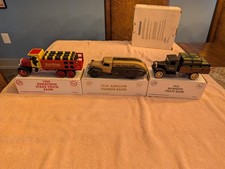set of 3 ertl I cast model truck banks