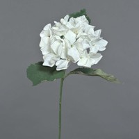 Artplants KüNstliche Hortensie Gunilla, Weiß-Lila, 60Cm, Ø12Cm