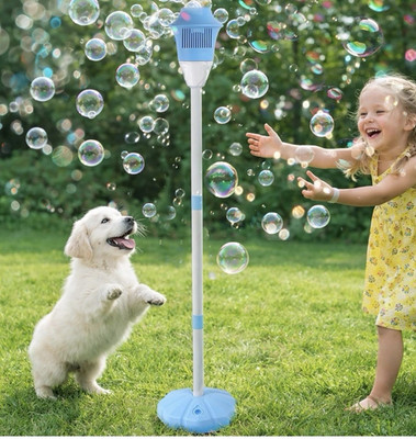 Battery Operated Bubble Tiki Torch Bubble Blower Toy for Ages 4-7