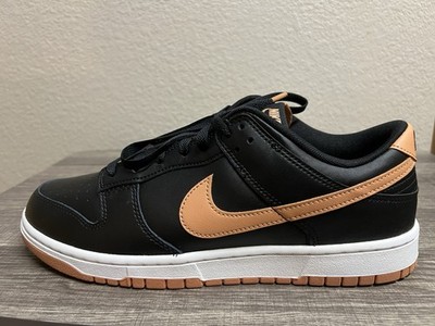 Nike Dunk Low Retro Men s Size 12 Black/Amber Brown-Black-White. New In Box