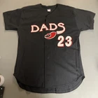 2001 Hickory Crawdads Mesh Sewn Game Worn Baseball Jersey #23 XL (L True Fit)