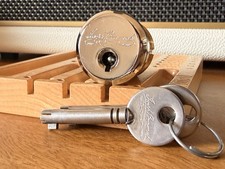 Bramah High Security Mortise Lock W/ 2 Keys Locksport Locksmith Collector