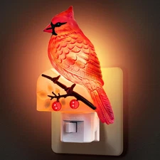 Christmas Cardinal Plug in Night Light