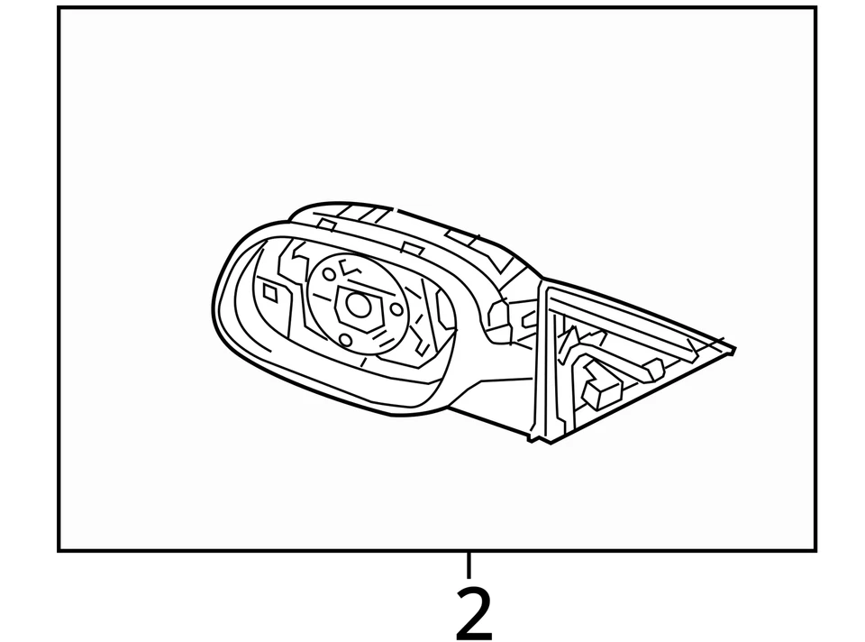 Черное зеркало заднего вида с электроприводом для левой стороны водителя KIA Soul 2014–2019 годов выпуска GEPZL - Изображение 4 из 4