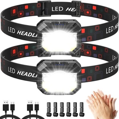 Leistungsstarker 1500 Lumen LED Stirnlampe, USB Wiederaufladbar, , 11 Modi
