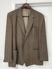 HART SCHAFFNER MARX HOUNDSTOOTH Three Button Blazer Sport Coat 48L