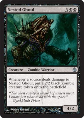 4 x Nested Ghoul - Mirrodin Besieged U Lightly Played MTG
