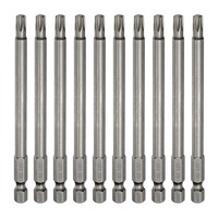 "10 StüCk T27 Torx-Schraubendreherbit FüR 1/4\" Sechskant 4\" Lang Magnetisch"