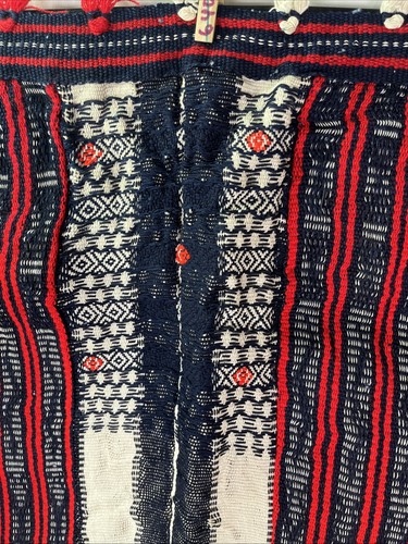 Tela textil vintage MCM Kelim Filipinas provincia norteña de Luzón 58" - Imagen 4 de 11