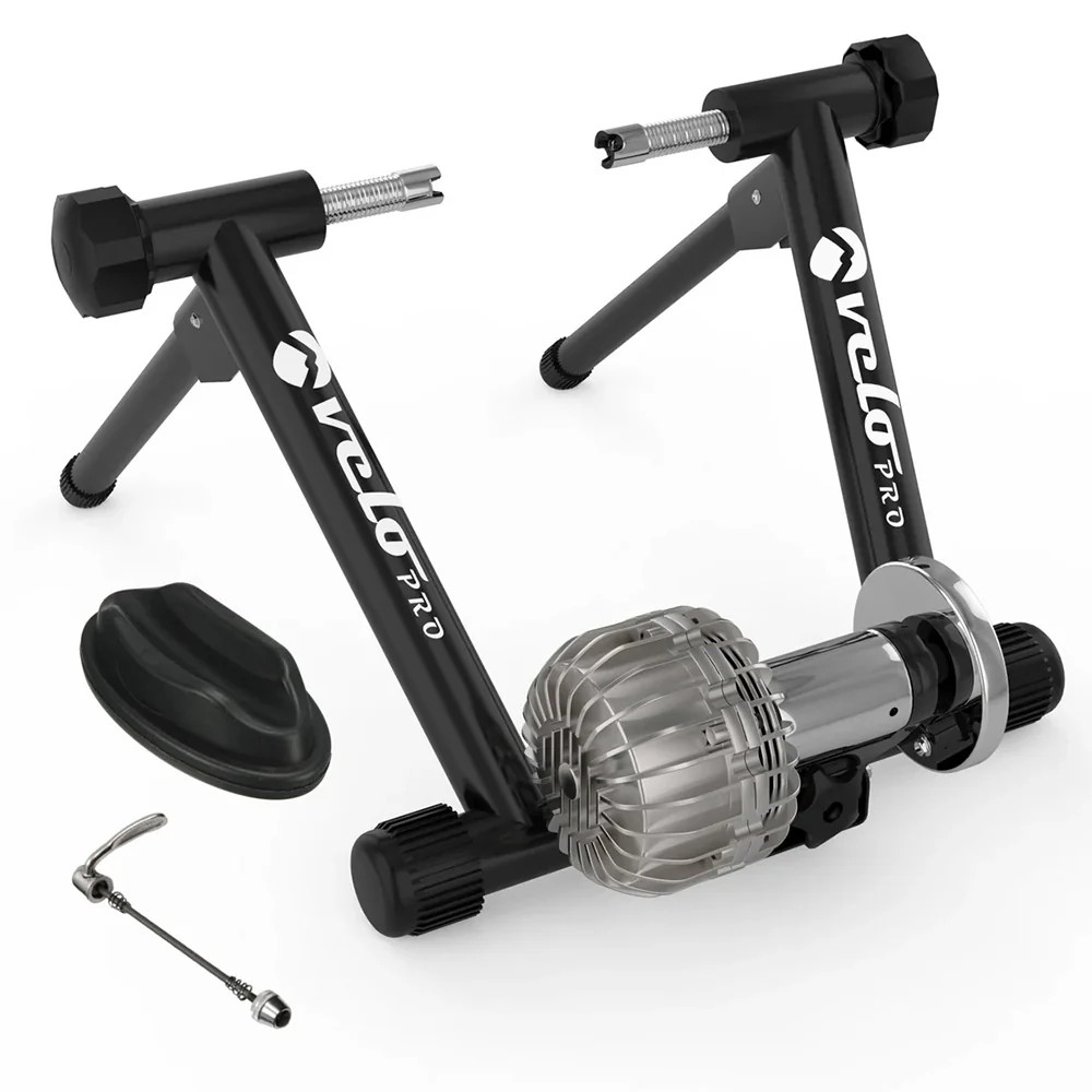 Fluid Turbo Trainer Bicicleta de Interior Entrenador Bicicletas de Carretera y Bicicletas de Montaña Negro