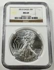 2013 $1 American Silver Eagle NGC MS69 1 oz .999 Bullion Coin
