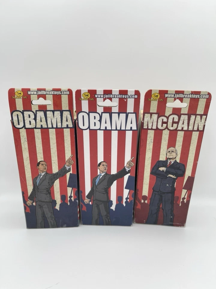Figuras de acción edición limitada de Obama, Obama y McCain juguetes Jailbreak nuevas en caja Foto 4 de 4