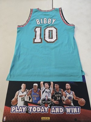 Mike Bibby 10 Vancouver Grizzlies Adidas Hardwood Classics Jersey Men's Size M