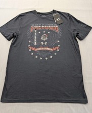 NEW Boys Under Armour Freedom Tee Youth Sz XL Big Kids Retro Distressed
