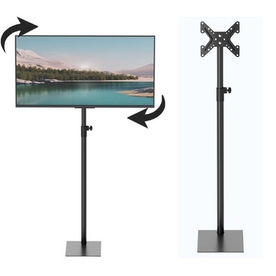 Tactec Floor TV Ständer 360° drehbar universal hoch verstellbar schwarz