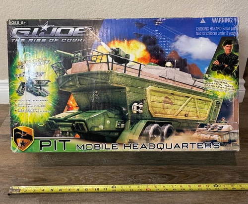 GI Joe Rise Of Cobra Pit Mobile Headquarters GENERAL CLAYTON HAWK ABERNATHY New