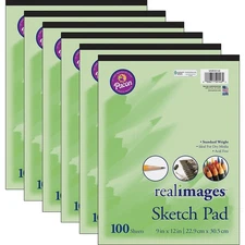 Pacon 9" x 12" Sketch Pad 6/Bundle (PACMMK50146-6)