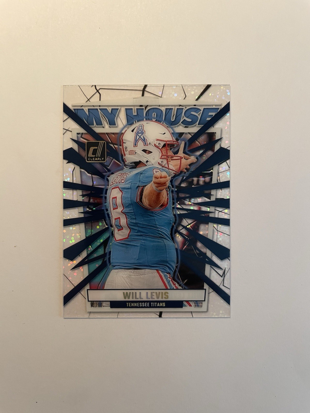 Will Levis Panini Clearly Donruss Clearly My House #14 Holo Gold