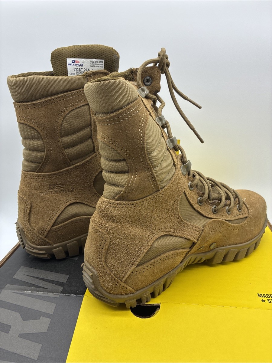 Belleville Navy Certified Coyote Steel Toe Hot Weather  display picture 3
