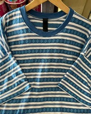 Chrome Hearts Stripe Blue Dagger Embroidery T...