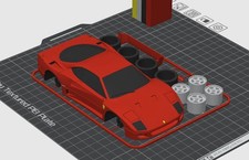 Ferrari F40 Competition DIY Kit Card - 3D Printed - Made In The USA - ๐บ๐ธ
