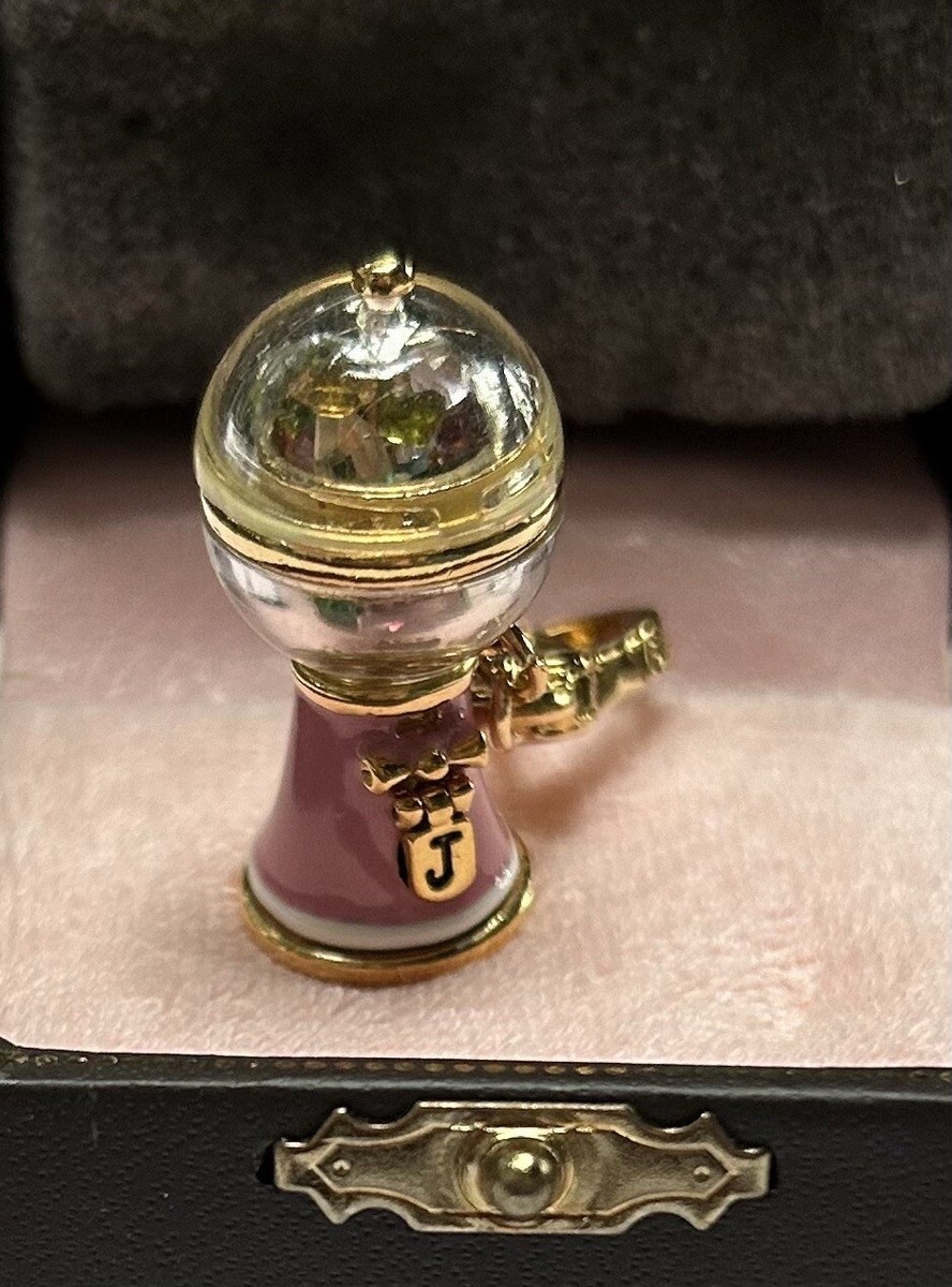 New Juicy Couture Pink Bubblegum Charm For Bracelet. B/box