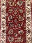 Amazing Agra - Red Floral Design Rug - Oriental Indian Runner - 2.6 x 10.6 ft.