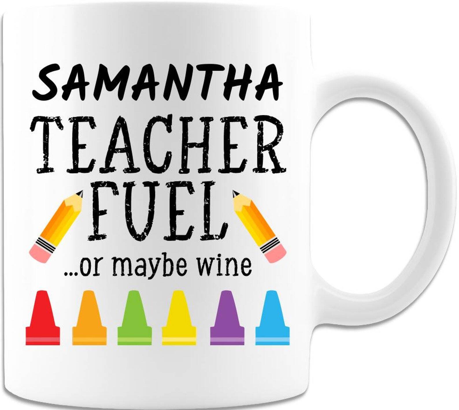 Mugs Personalized Teacher Gifts Teacher Fuel Mentor Gift Ideas Appreciation