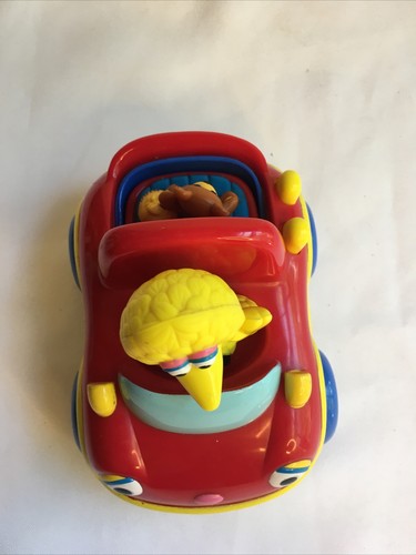 Coche de juguete Mattel Sesame Street Big Bird Muppets de colección 2000 Muppets rojo amarillo - Imagen 4 de 6