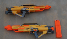 TWO NERF N-Strike Stampede ECS Dart Automatic Blasters