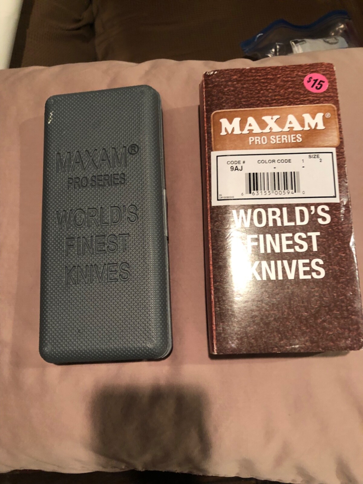 Maxam Pro Series Serrated Stainless Steel Blade Folding Knife w/ Sheath