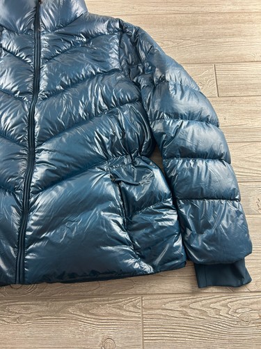 Athleta Lofty Down Puffer Jacket Coat Dark Viest Teal Women's Size X Large - Picture 2 of 10