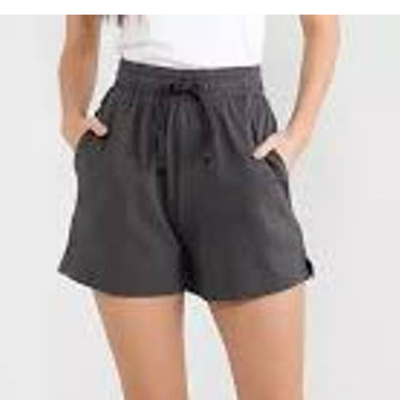 Lulus Womens High Rise Flowy Shorts Drawstring Waist Slash Pockets