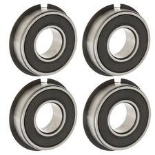 Set of 4 High Speed Wheel Bearing w/ Snap Ring 1-3/8 OD x 5/8 ID Go Kart Parts