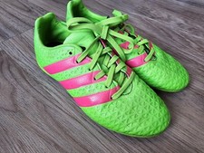 Adidas Ace 16.4 FXG Soccer Cleats Green Pink AF5034 Size 1 Youth