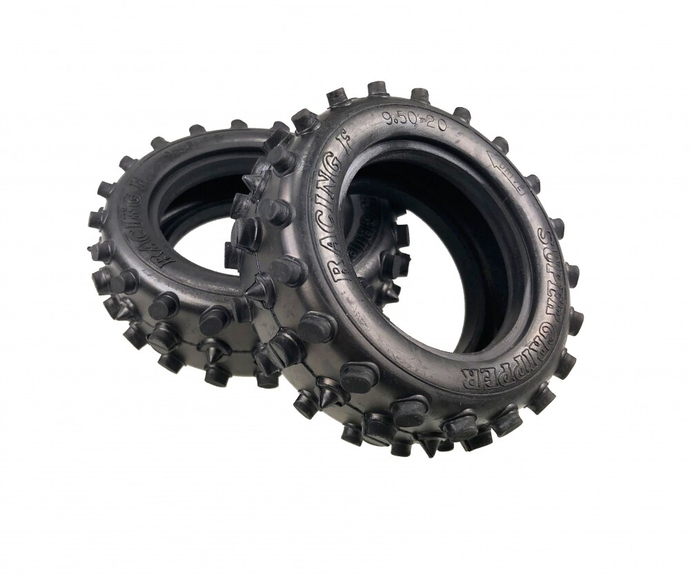 Tamiya 319805110 - Block-Spike Front Tires (2)