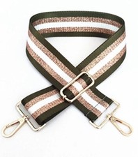 New Holiday Gifts Under 25 Olive Green Stripe Crossbody Replacement Purse Strap