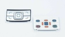 Original Nokia 6280 Tastatur Keymat Menü Button Obere Tastatur Silber NEU