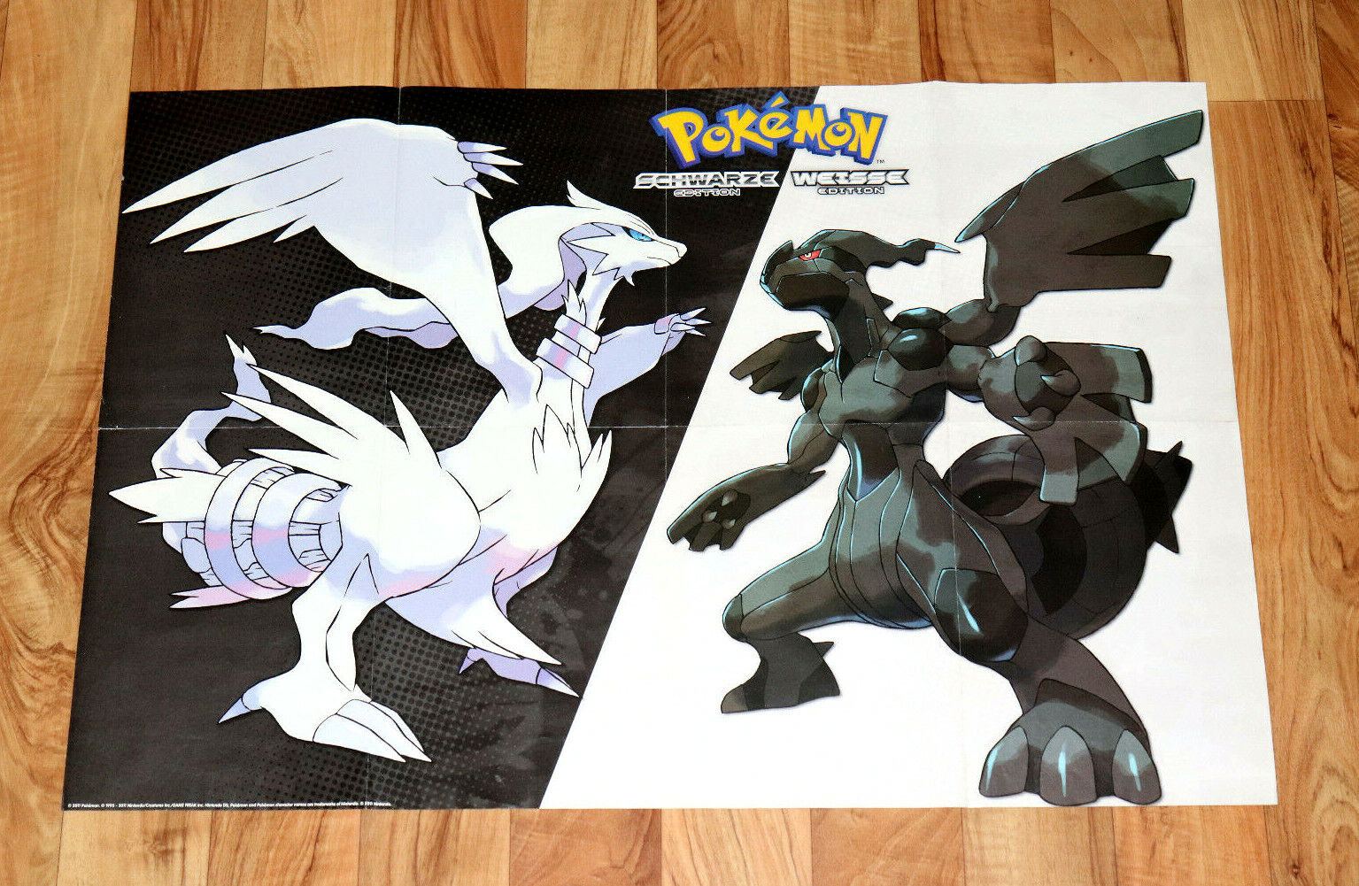 Pokemon Black & White New of The Unova Region (2011) Nintendo DS Poster