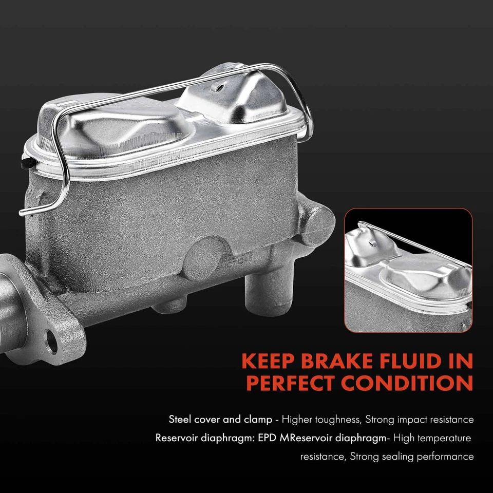 Cilindro maestro de freno con depósito para Ford Custom 1969-1971 Mercury Monterey Foto 3 de 4