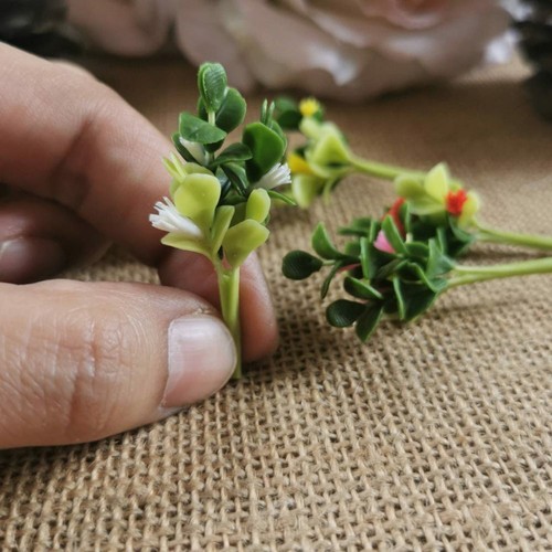5 Casa delle Bambole Miniatura Bambino Sole Rosa Argilla Piante Fiore Fata Giardino Decorazione Casa - Foto 2 di 8