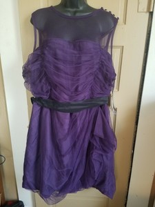 purple dress size 22