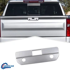 ⭕Silver Tailgate Rear Door Handle Decor Cover Trim For Chevy Silverado 2019-2022