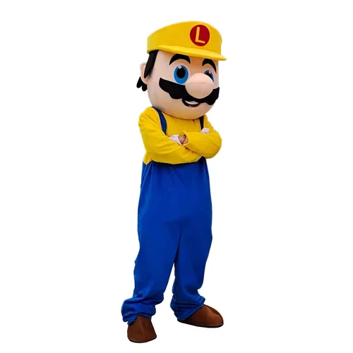 Super Brothers Mascot Mario Cosplay Party Fancy Dress Suits Adult Unisex Costume - Picture 9 of 12