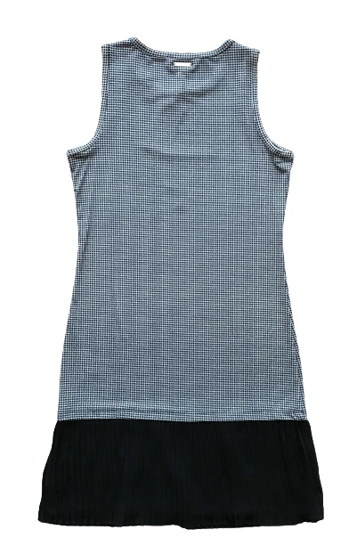 Abito MICHAEL KORS XS bianco e nero orlo plissettato