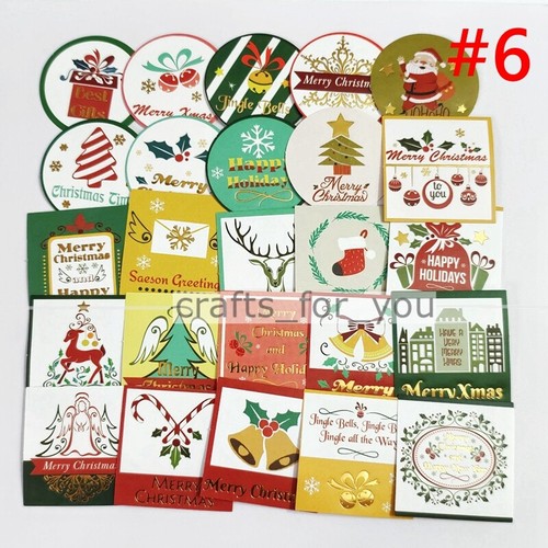 25 Stck. farbige selbstklebende Aufkleber Journal X'mas Tagebuch Geschenk Scrapbooking Karte Dekor - Bild 18 von 18