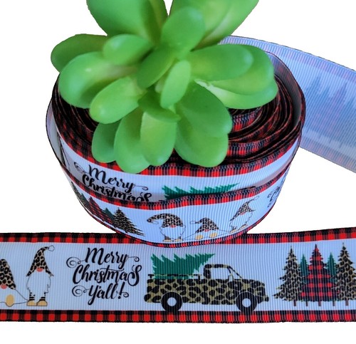 Dark Green Satin Ribbon 1-1/2 Inch X 25 Yards Forest Christmas Wreaths Bows - View #13