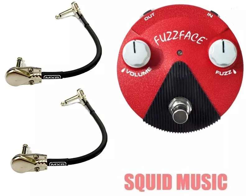 Jim Dunlop Jimi Hendrix Band of Gypsys Mini Fuzz Face FFM6 ( 2 MXR CABLES )